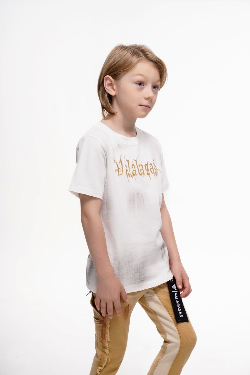 Inked Elegance Kids Tee White - Valabasas