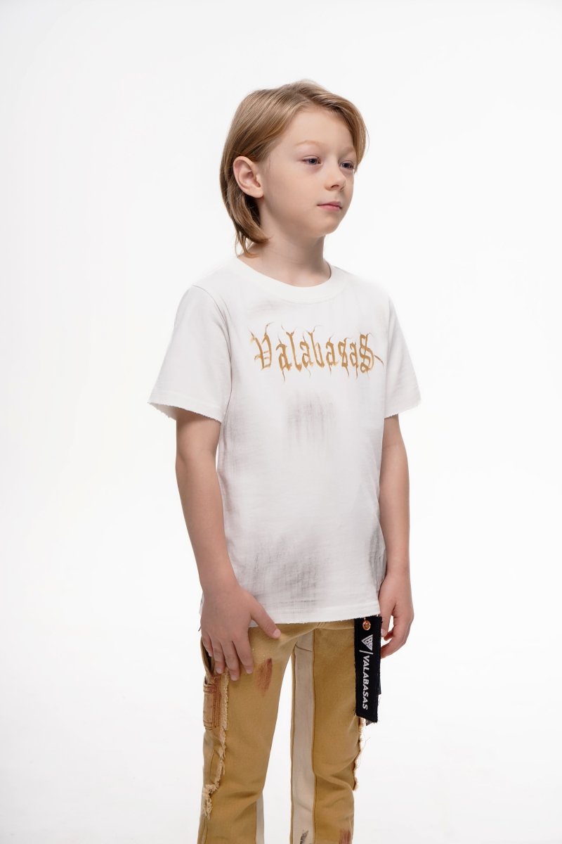 Inked Elegance Kids Tee White - Valabasas