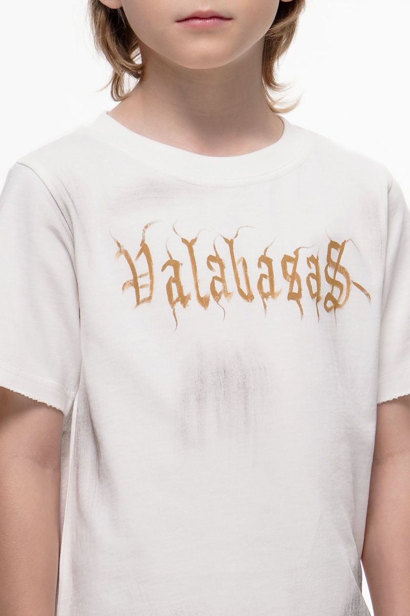 Inked Elegance Kids Tee White - Valabasas