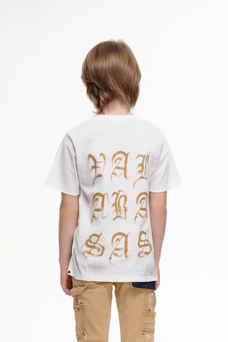Inked Elegance Kids Tee White - Valabasas
