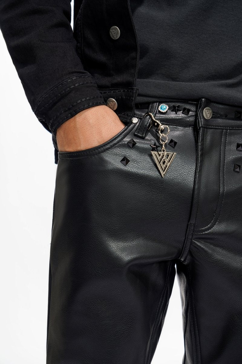 Ion Black Leather Stacked