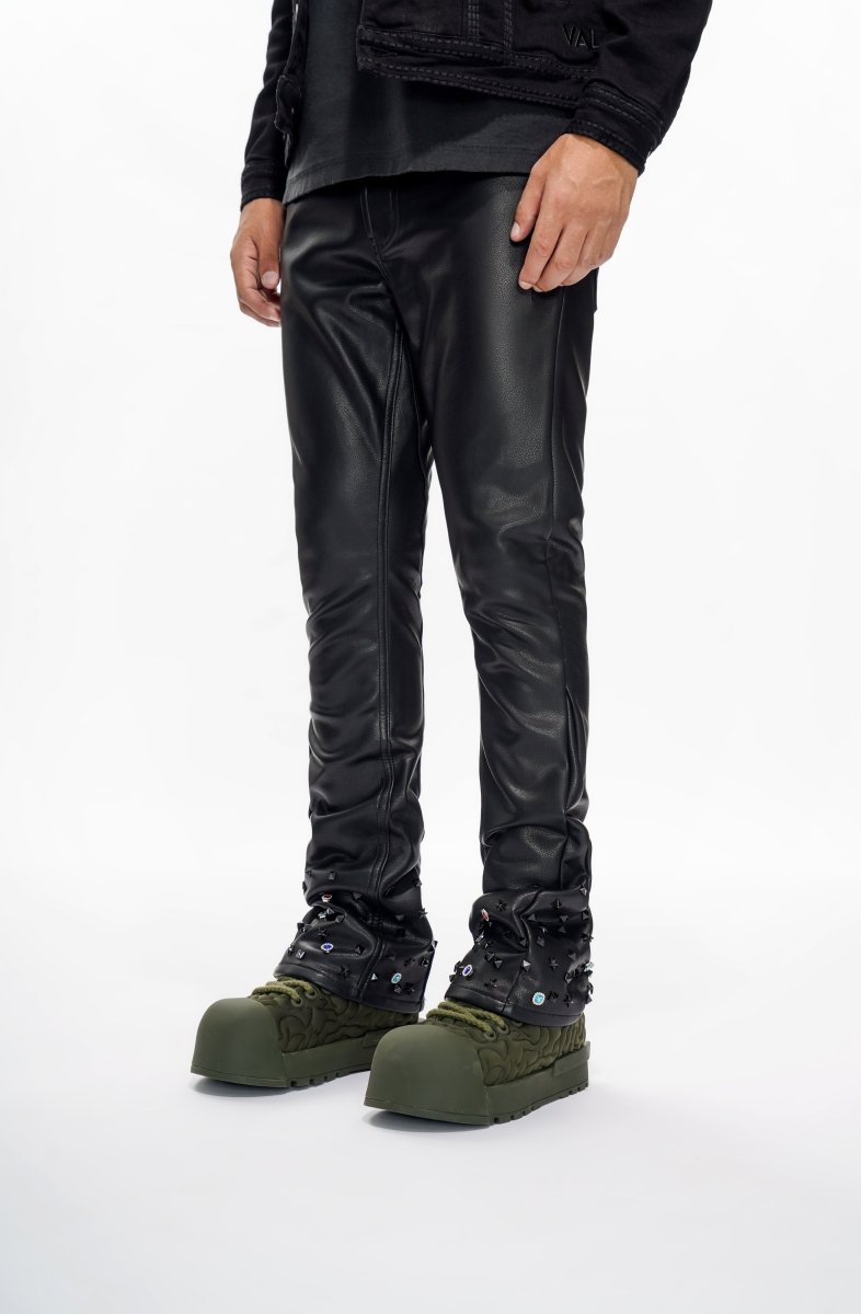 Ion Black Leather Stacked - Valabasas