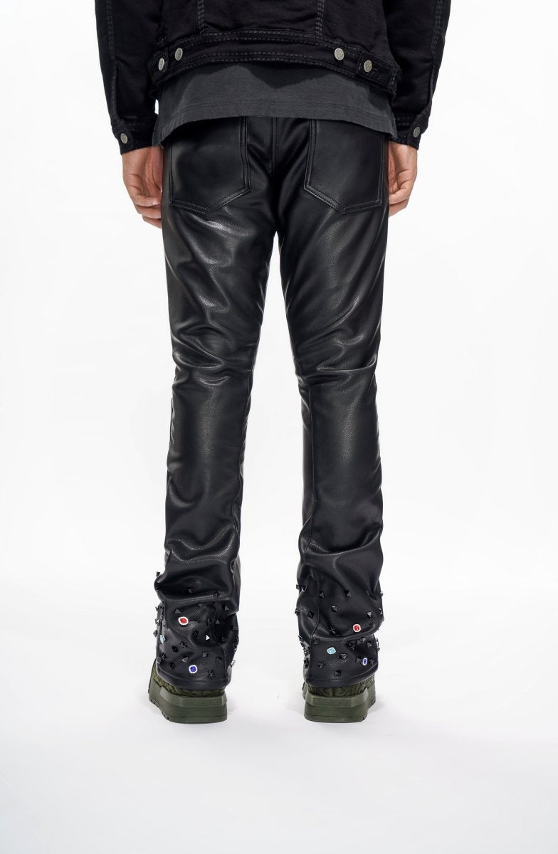 Ion Black Leather Stacked - Valabasas