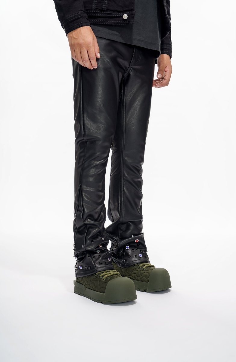 Ion Black Leather Stacked