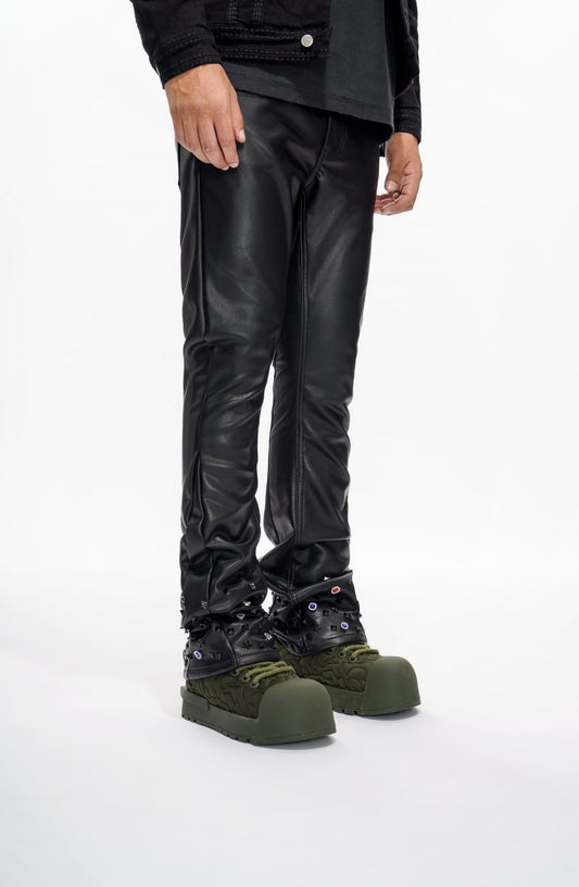 Ion Black Leather Stacked - Valabasas