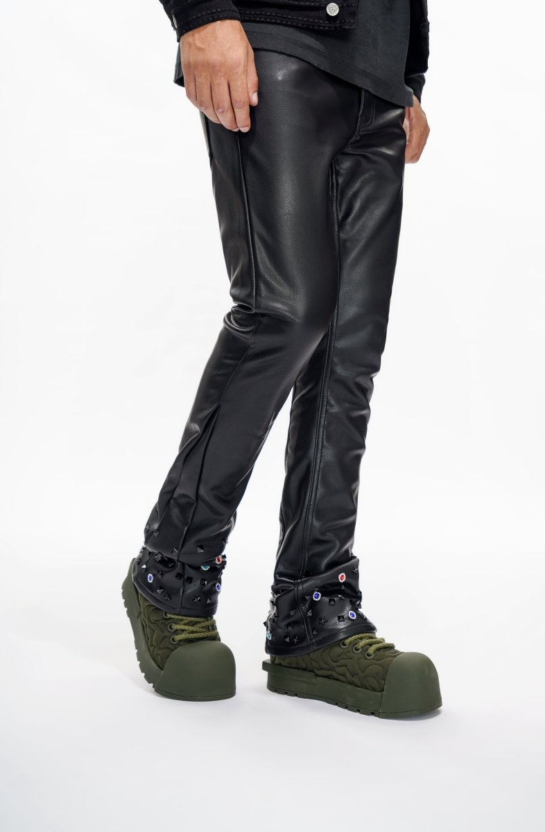 Ion Black Leather Stacked