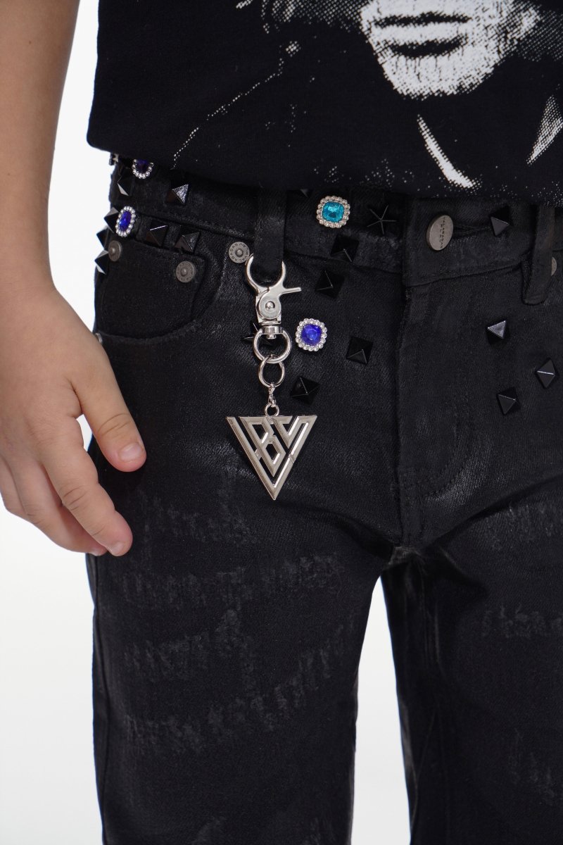 Ion Black Waxed Stacked Jean - Valabasas