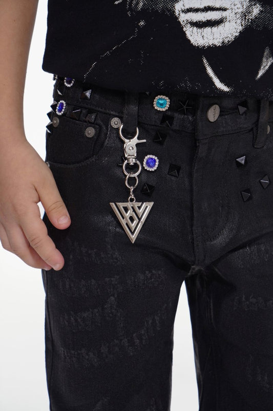 Ion Black Waxed Stacked Jean - Valabasas