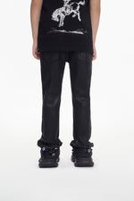 Kids Ion Black Waxed Stacked Jean
