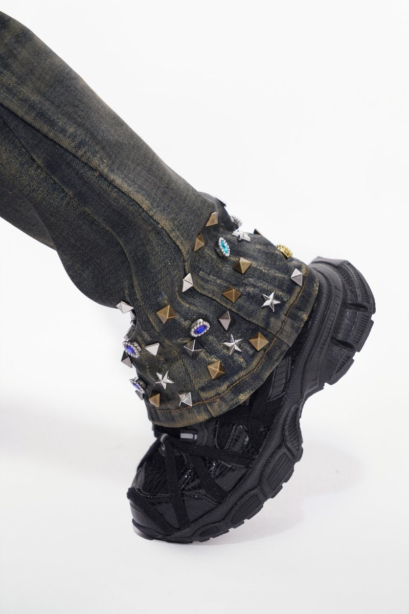 Ion Kids Dt. Vintage Wash Waxed Stacked Jean - Valabasas