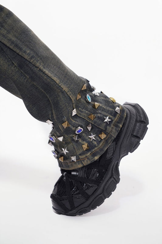 Ion Kids Dt. Vintage Wash Waxed Stacked Jean - Valabasas