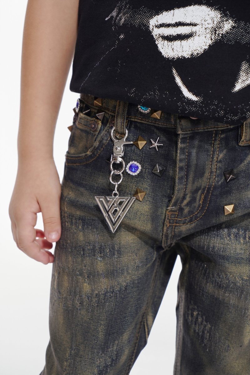 Ion Kids Dt. Vintage Wash Waxed Stacked Jean - Valabasas