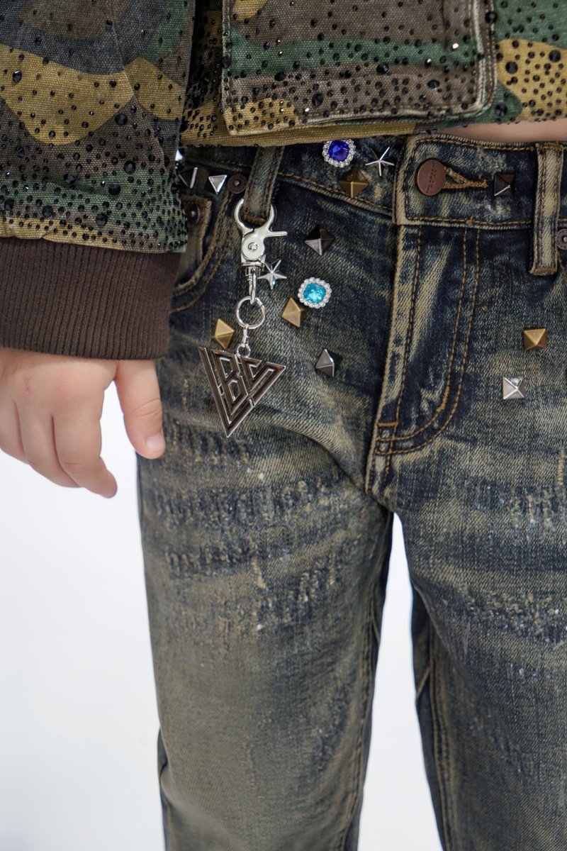 Ion Kids Vt. Wash Waxed Stacked Jeans - Valabasas