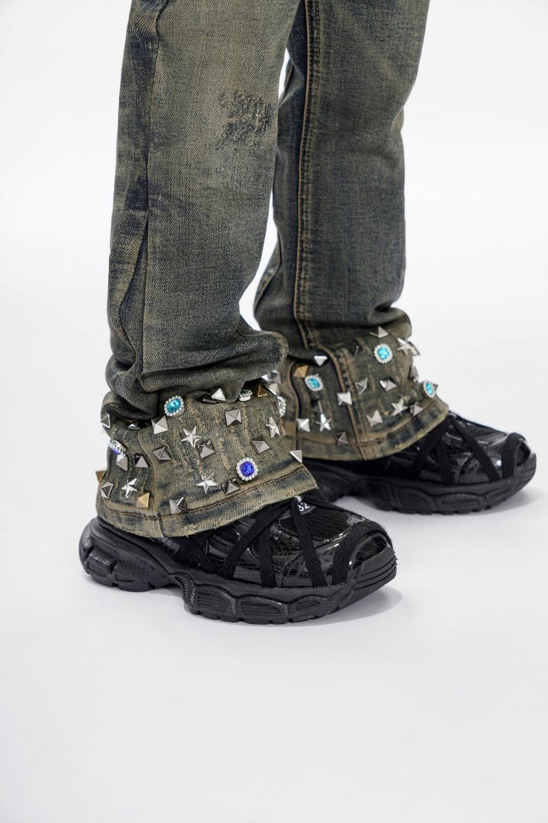 Ion Kids Vt. Wash Waxed Stacked Jeans - Valabasas