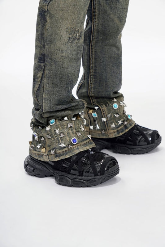 Ion Kids Vt. Wash Waxed Stacked Jeans - Valabasas