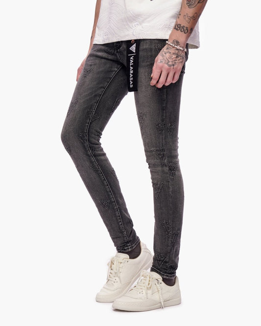Iso Skinny Grey Wash Jeans - Valabasas