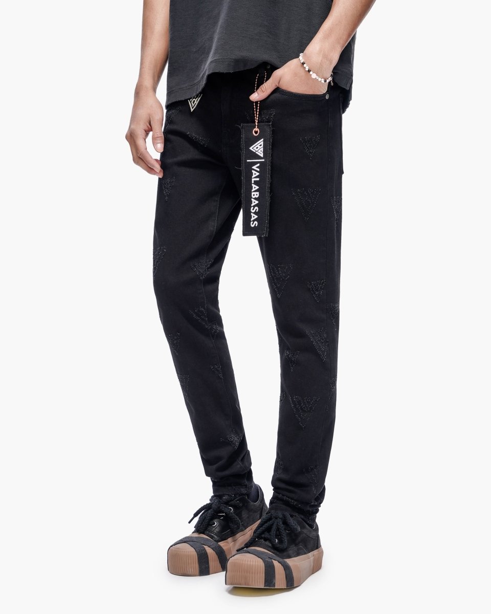 Iso Skinny Jet Black Jeans - Valabasas