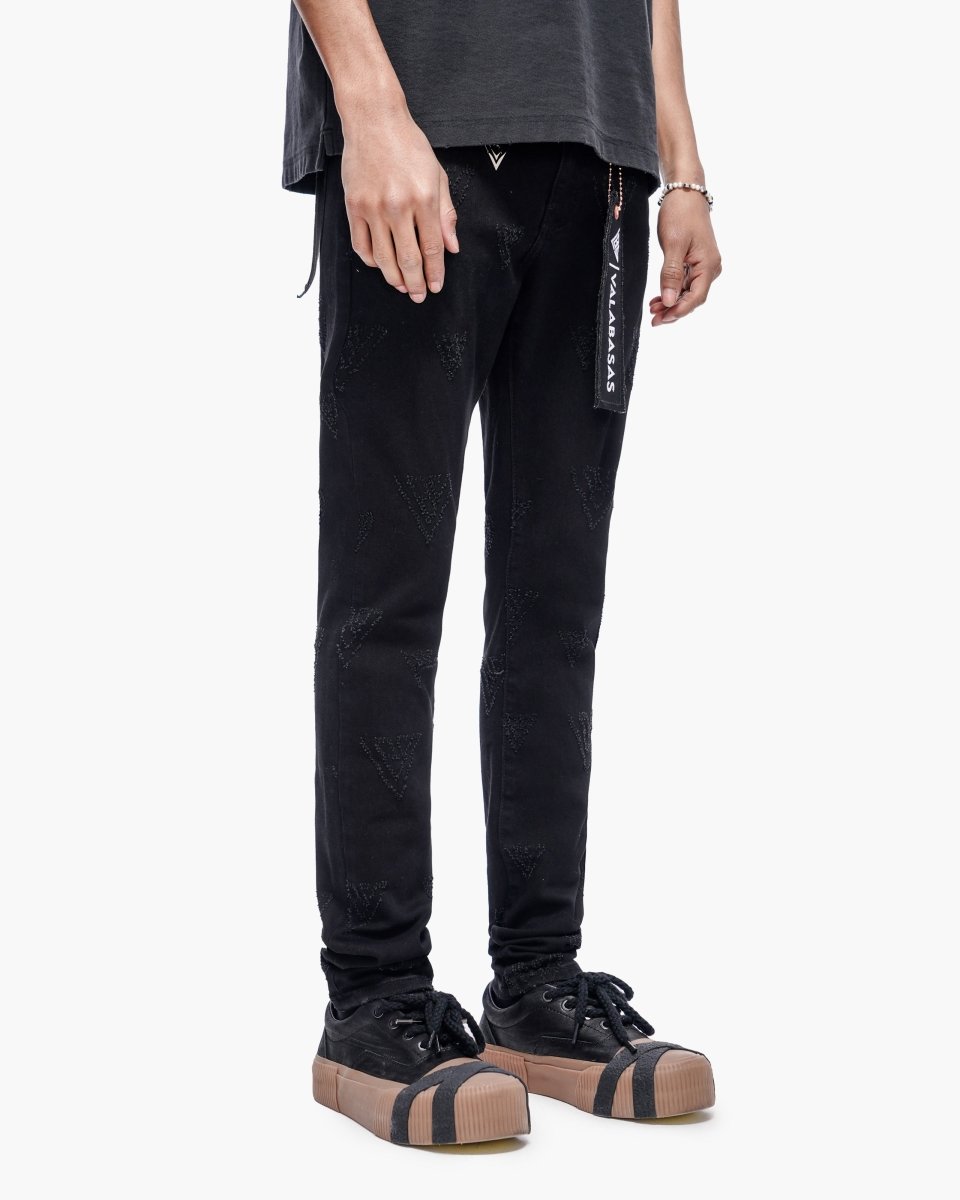 Iso Skinny Jet Black Jeans - Valabasas