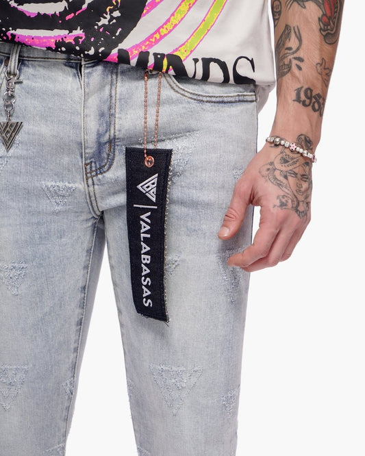 Iso Skinny Light Blue Wash Jean - Valabasas