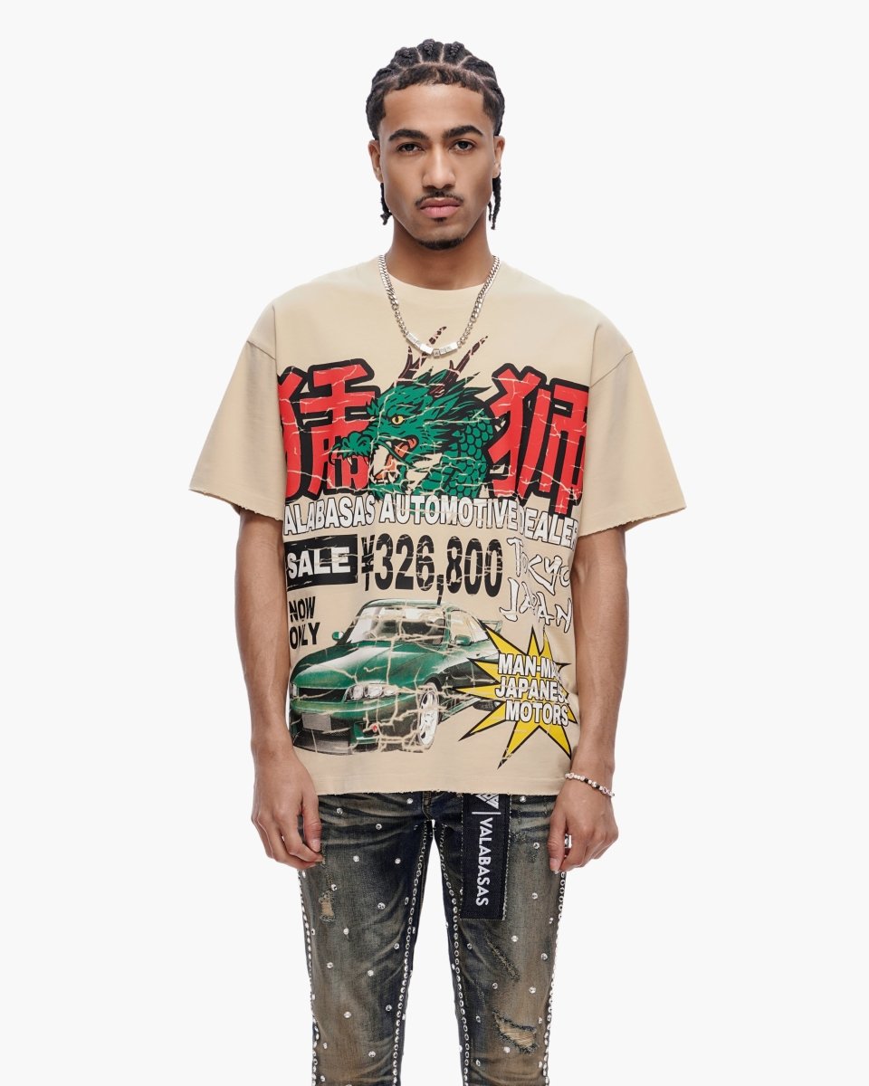 Japanese Motors Tee Beige - Valabasas