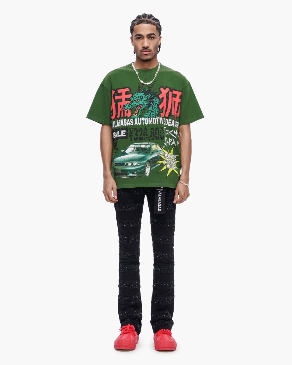 Japanese Motors Tee Green - Valabasas