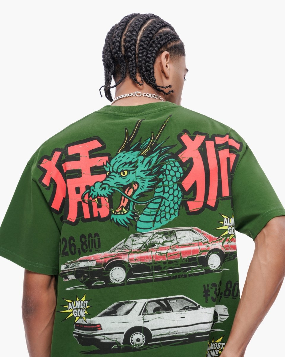 Japanese Motors Tee Green - Valabasas