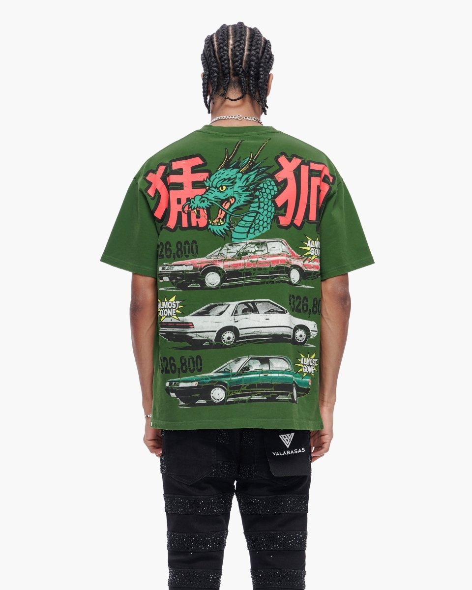 Japanese Motors Tee Green - Valabasas
