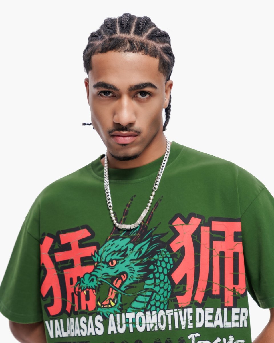 Japanese Motors Tee Green - Valabasas