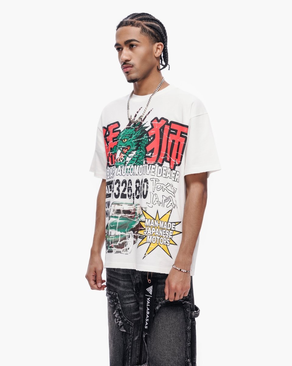 Japanese Motors Tee White - Valabasas