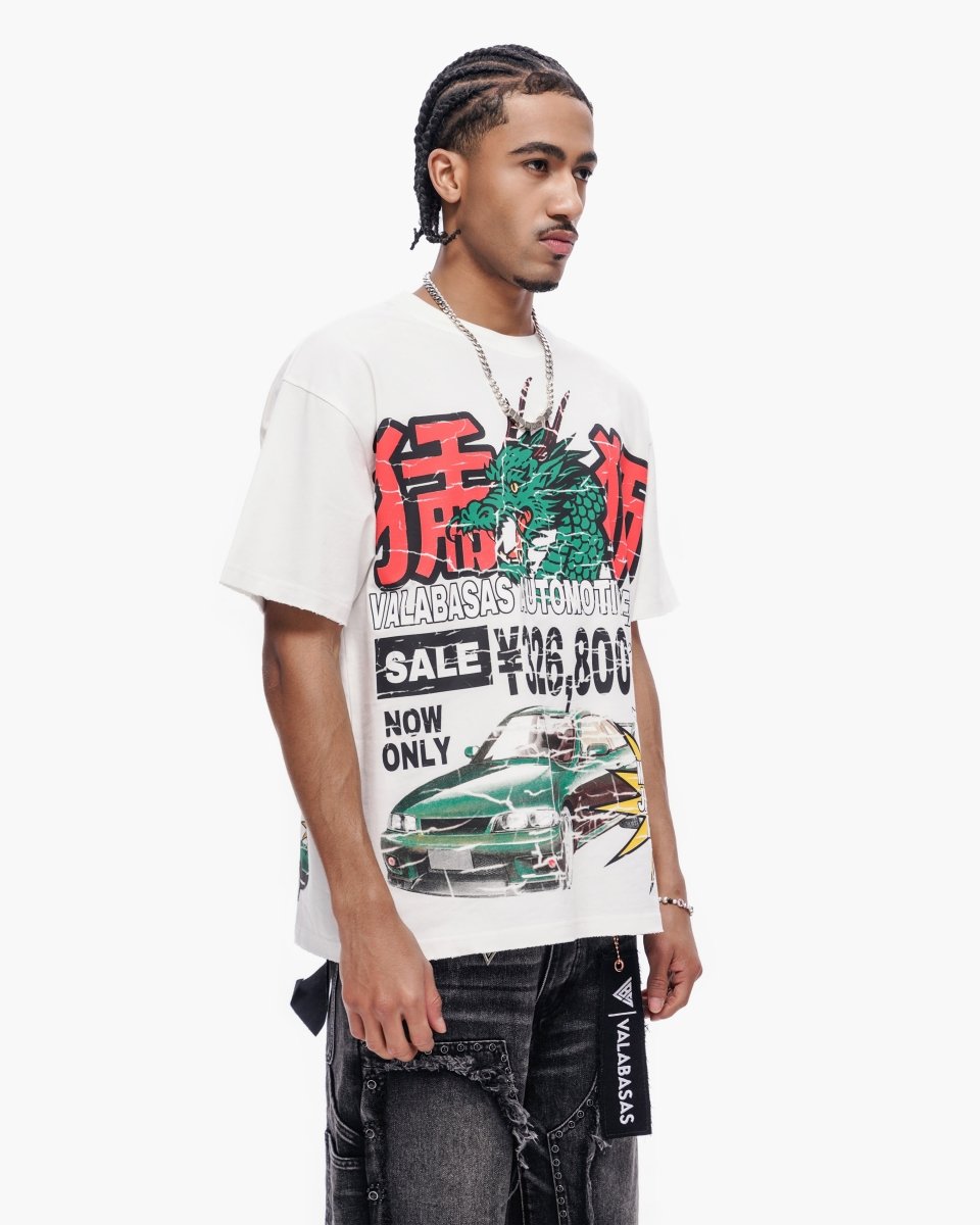 Japanese Motors Tee White - Valabasas