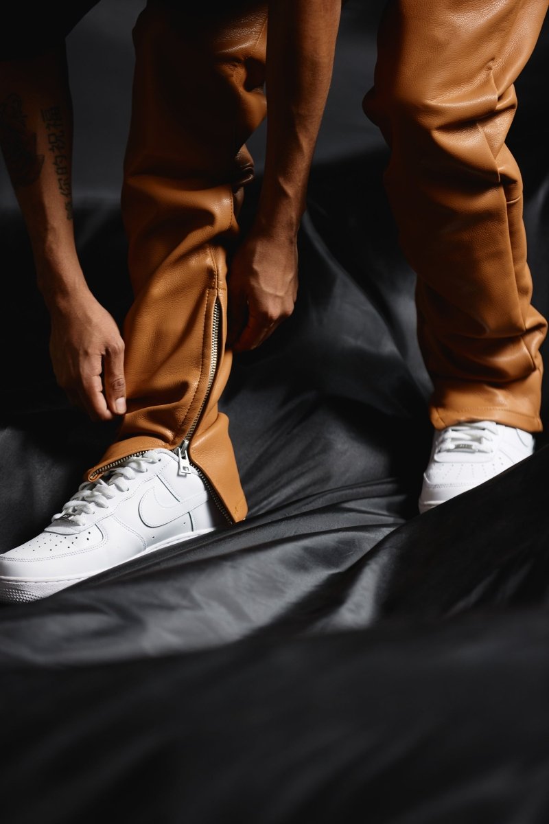 "JEDI" SKINNY/STACKED FLARE JEAN CARMEL - Valabasas