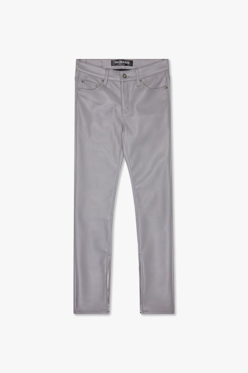 "JEDI" SKINNY/STACKED FLARE JEAN GREY - Valabasas