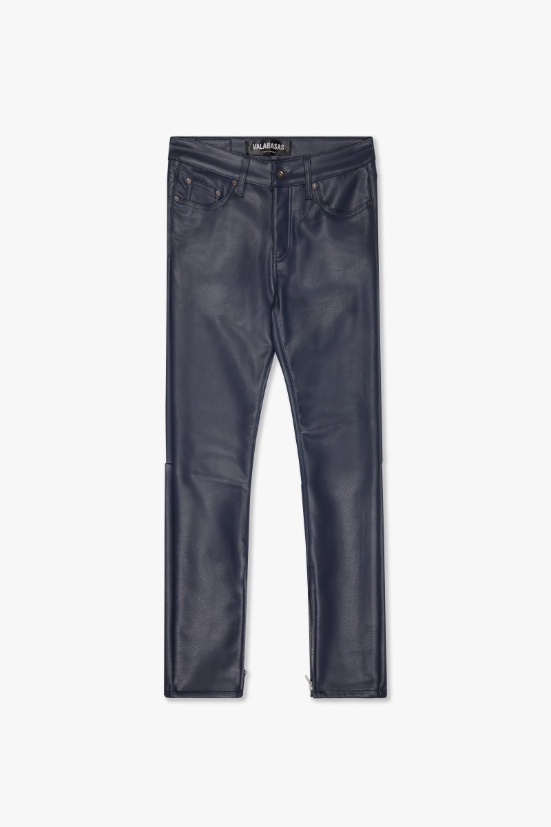 "JEDI" SKINNY/STACKED FLARE JEAN NAVY - Valabasas