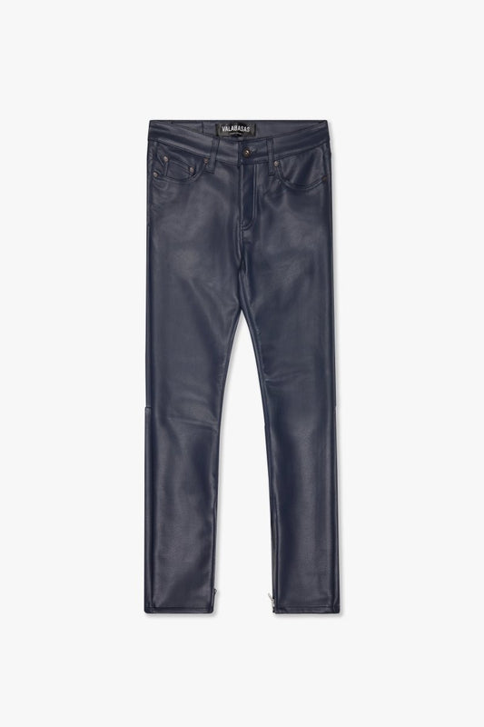 "JEDI" SKINNY/STACKED FLARE JEAN NAVY - Valabasas