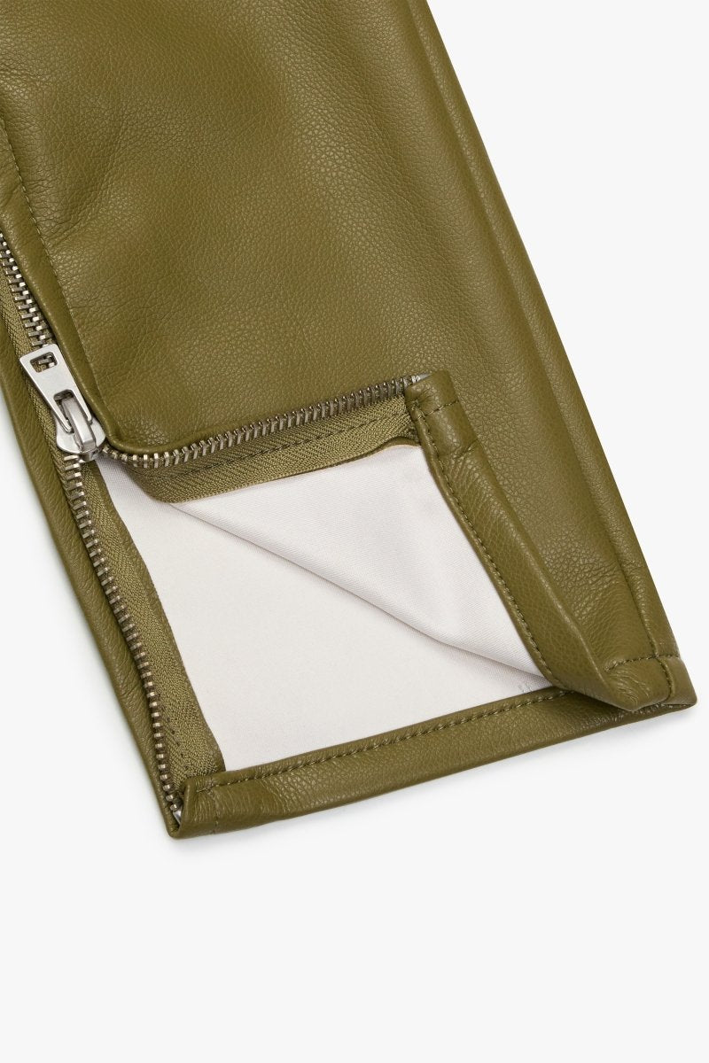 "JEDI" SKINNY/STACKED FLARE JEAN OLIVE - Valabasas