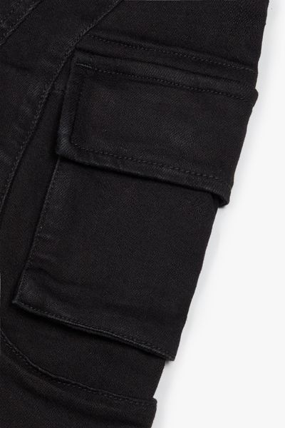 "JETT" CARGO SKINNY BLACK