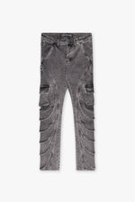 "JETT" CARGO SKINNY BLACK