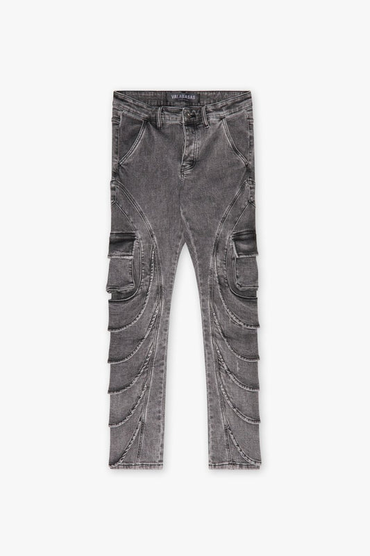 "JETT" CARGO SKINNY GREY - Valabasas