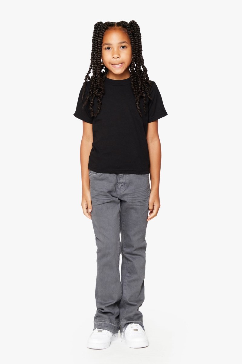 "JR EXTENDO” KIDS SUPER STACKED FLARE GREY - Valabasas