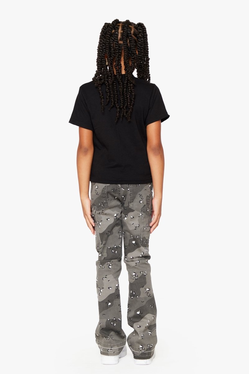 "JR EXTENDO” KIDS SUPER STACKED FLARE GREY WOODS - Valabasas