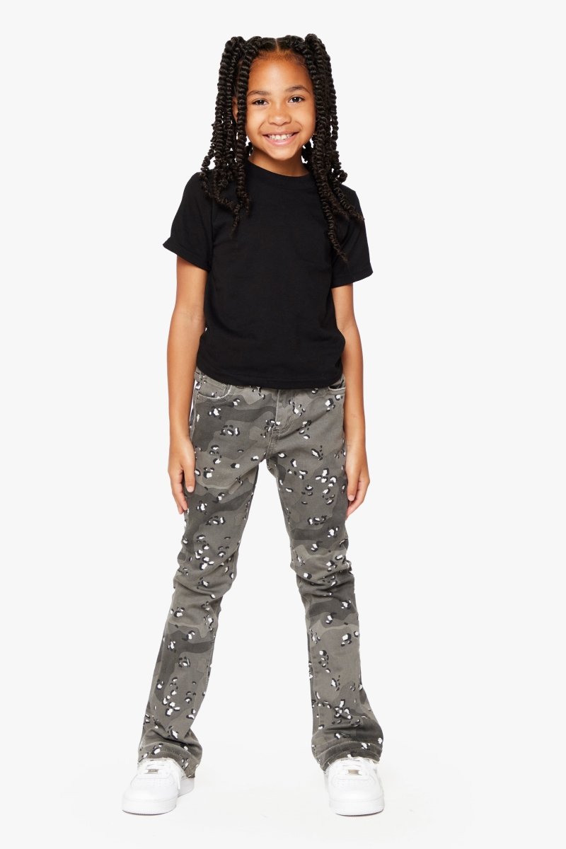 "JR EXTENDO” KIDS SUPER STACKED FLARE GREY WOODS - Valabasas