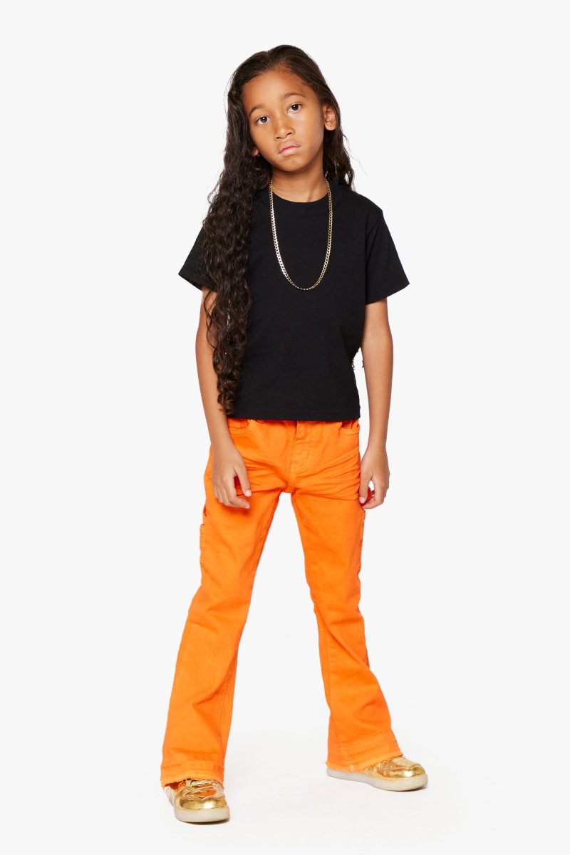 "JR EXTENDO” KIDS SUPER STACKED FLARE ORANGE - Valabasas