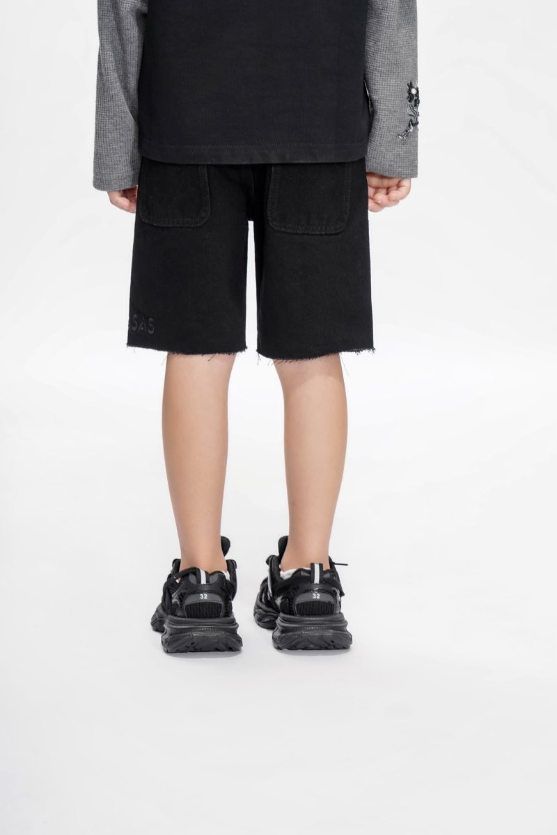 Jr. Shorts Kids Denim Black - Valabasas