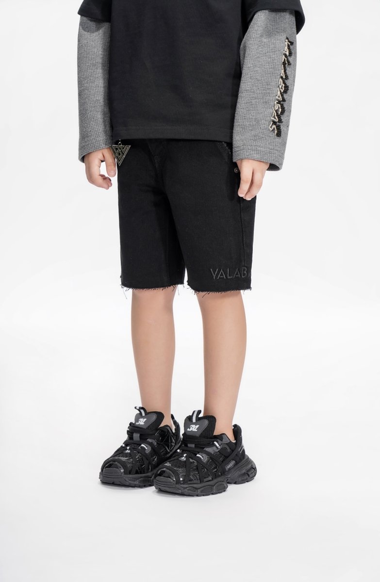 Jr. Shorts Kids Denim Black - Valabasas