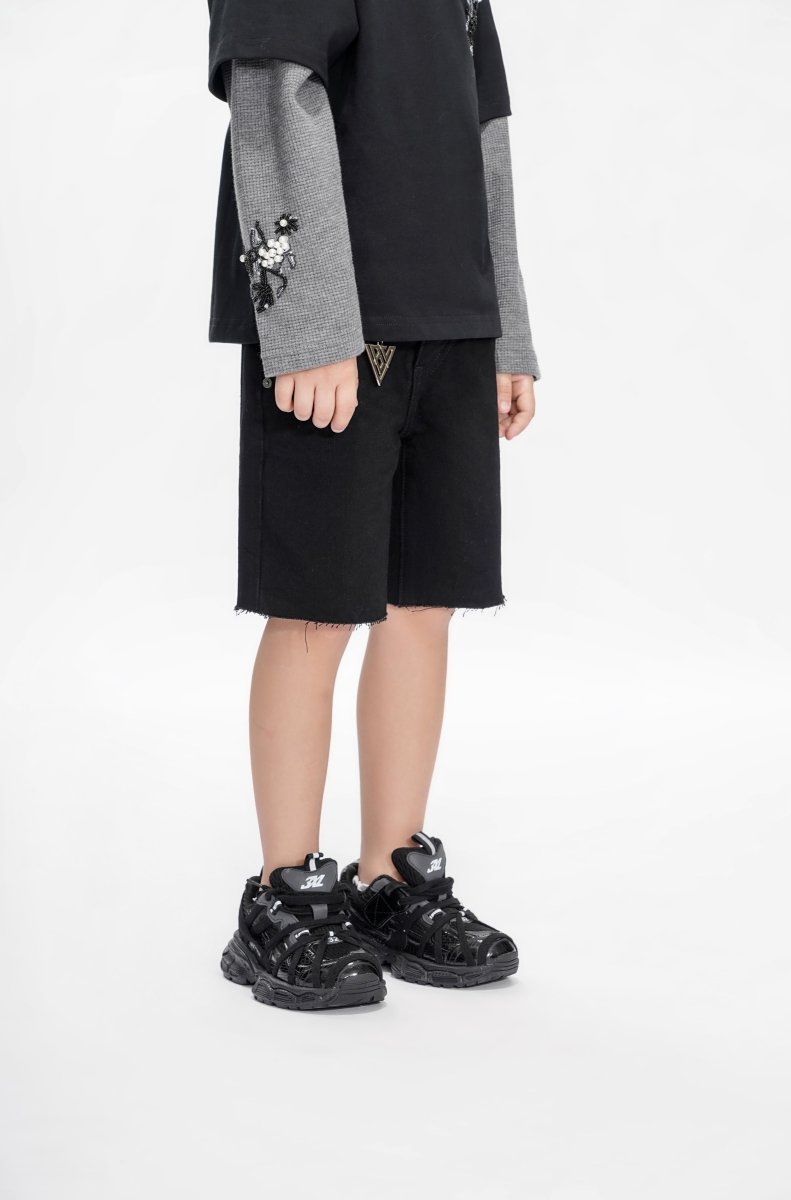 Jr. Shorts Kids Denim Black - Valabasas