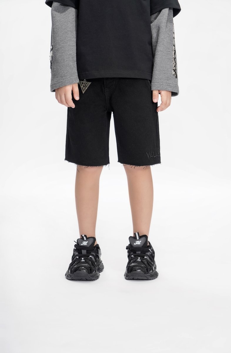 Jr. Shorts Kids Denim Black - Valabasas