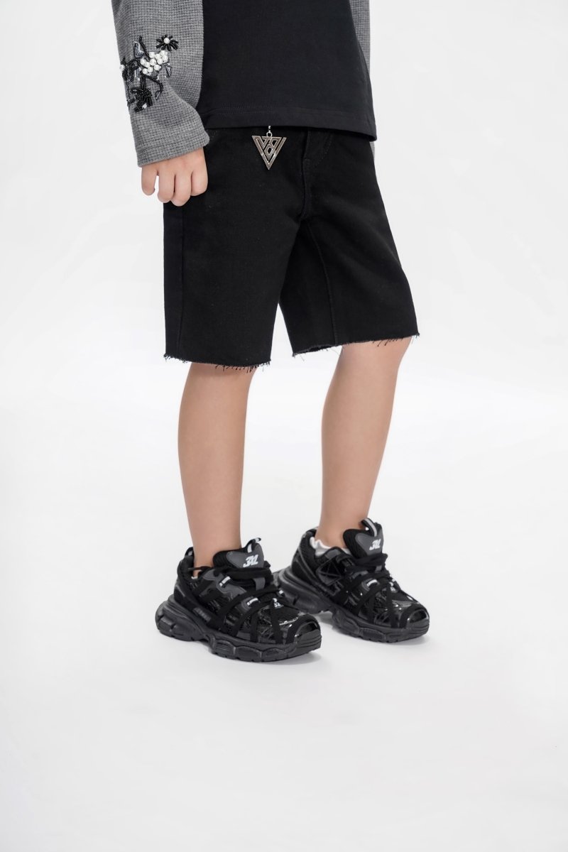 Jr. Shorts Kids Denim Black - Valabasas