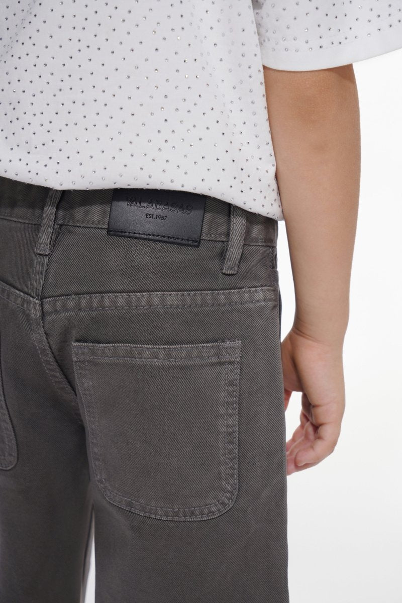 Jr. Shorts Kids Denim Grey Waxed - Valabasas