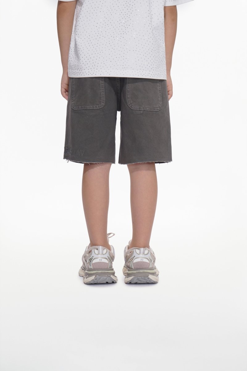Jr. Shorts Kids Denim Grey Waxed - Valabasas
