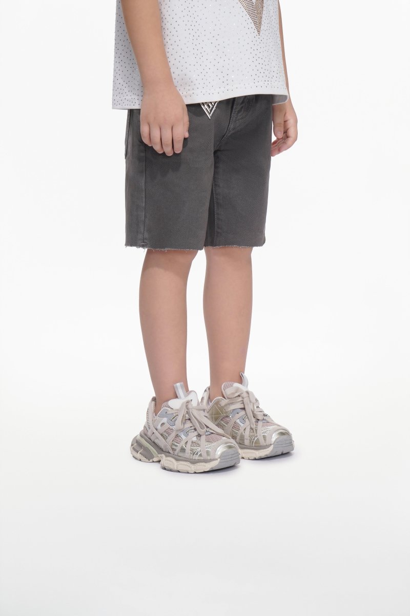 Jr. Shorts Kids Denim Grey Waxed - Valabasas